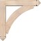 Ekena Millwork Thorton Arts and Crafts Smooth Bracket w/ Offset Brace, Douglas Fir, 5 1/2"W x 26"D x 26"H BKT0604X26X26THR03SDF - alternate 4